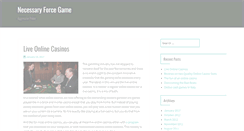 Desktop Screenshot of necessaryforcegame.com
